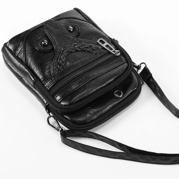 SALE🔥4 for 25🔥🖤Black Small Crossbody Phone Case Shoulder Bag 3 Pouch - Picture 13 of 14